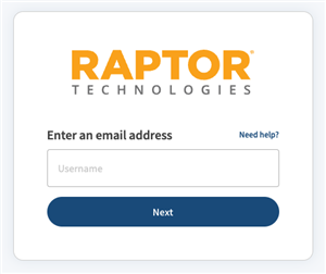raptor sign in graphic